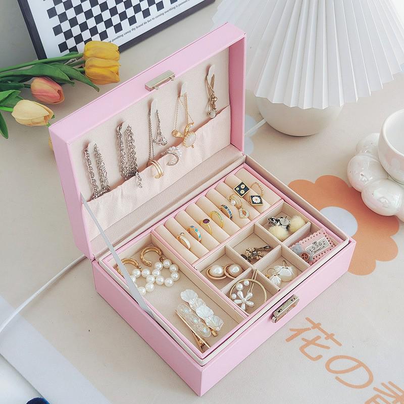 Luxury Anti-Oxidation Jewelry Storage Box: Large Capacity for Rings, Earrings, Necklaces, and Bracelets