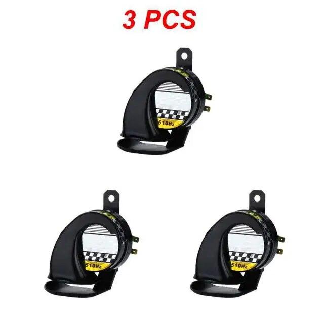 1/2/3PCS Waterproof DC 130db Motorcycle Snail Air Horn Siren Super Loud For Car Truck Motorbike Universal