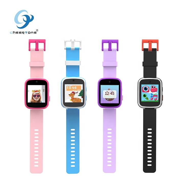 CTW11X  Gift Cartoon Digital 1.54 Inch Color Screen Children Watch  Silicone Touch Music Game Smart Watch for Kids