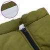 Dog Coat with Integrated Harness Waterproof and Reflective Army Green Size L44