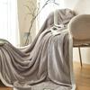 Solid Color Soft Flannel Blanket All Season Lightweight Coral Fleece Throw Blankets for Sofa,bed,Travel,Office,plush Bedspread