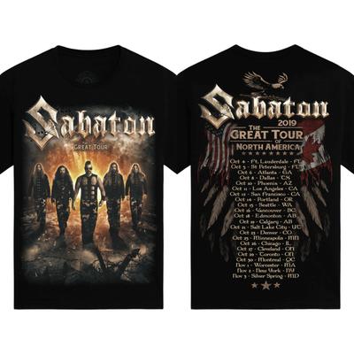New Hot Sabaton Official Graphic Tops Women Men Oversized Y2k Tshirt Heavy Metal Band Short Sleeve Female Male High Quality Tees