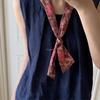 Pañuelo de Seda Floral Vintage Little Paris, Accesorio Pañuelo de Cuello, Multicolor