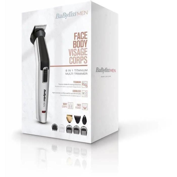 8-in-1 Mehrzweck-Trimmer Titanium - BABYLISS - MT726E - Kabellos - Trimmer 34 mm Klingen