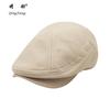 Spring and summer flax forward hat men's and women's solid color painter hat street feeling newsboy hat