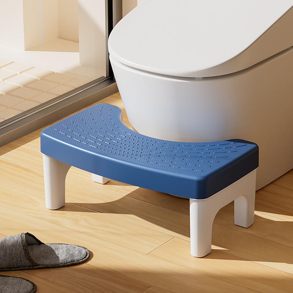 Thickened Squatting Stool Plastic Step Stool Practical Toilet Stool Family