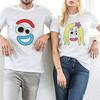 Fork Face Knife Shirts Theme Couples Halloween Cosplay Warm Shirts Casual Fashion Street Wear Summer Men Womens Tshirts