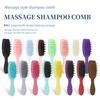 Silikon-Shampoo-Bürste Kopfhautmassagebürste Haarewaschkamm Langer Griff Kopfmassagegerät Bad Peeling Körperbürste Haarpflege