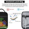 Haiti Flag Print Insulated Lunch Bag Reusable Portable Waterproof Thermal Oxford Lunch Bento Tote for Work School Picnic Travel