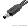 Wasserdichter Y-Typ-Splitter M8 Stecker Buchse Mit 1M Drahtkabel Gewindeanschluss für Kamera Monitor Medizinische E-Bikes