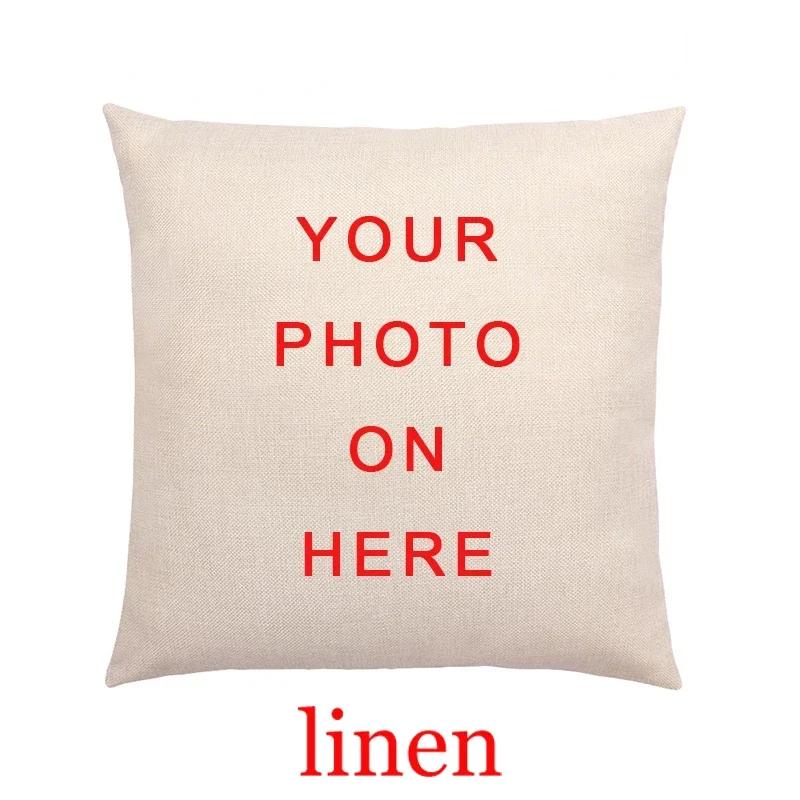 2023 Merry Christmas Pillow Case Home Decoration Kawaii Spirit Printing Linen Cushion Cover Christmas Gift Throw Pillow Cover