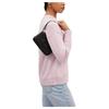 Coach Nolita 19 Brand Iconic Logo Zipper Closure Smooth Leather Shoulder Handbag Small Women's Black