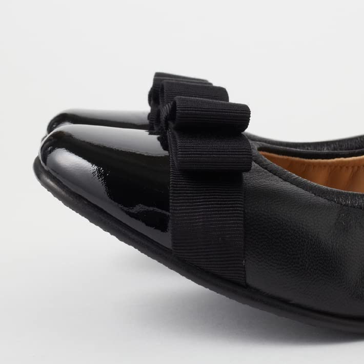 Diana WELLFIT Low Heel Flat Shoes, Made In Japan, Black, Size 25.0cm, 118017600014