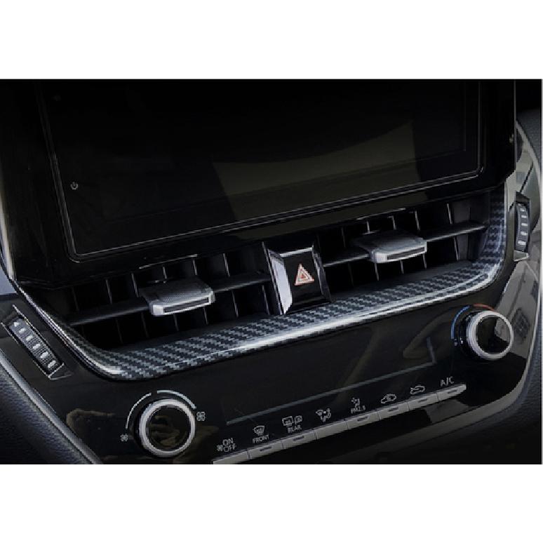 For Toyota Corolla - Car Dashboard center Air Vent Trim Carbon fiber