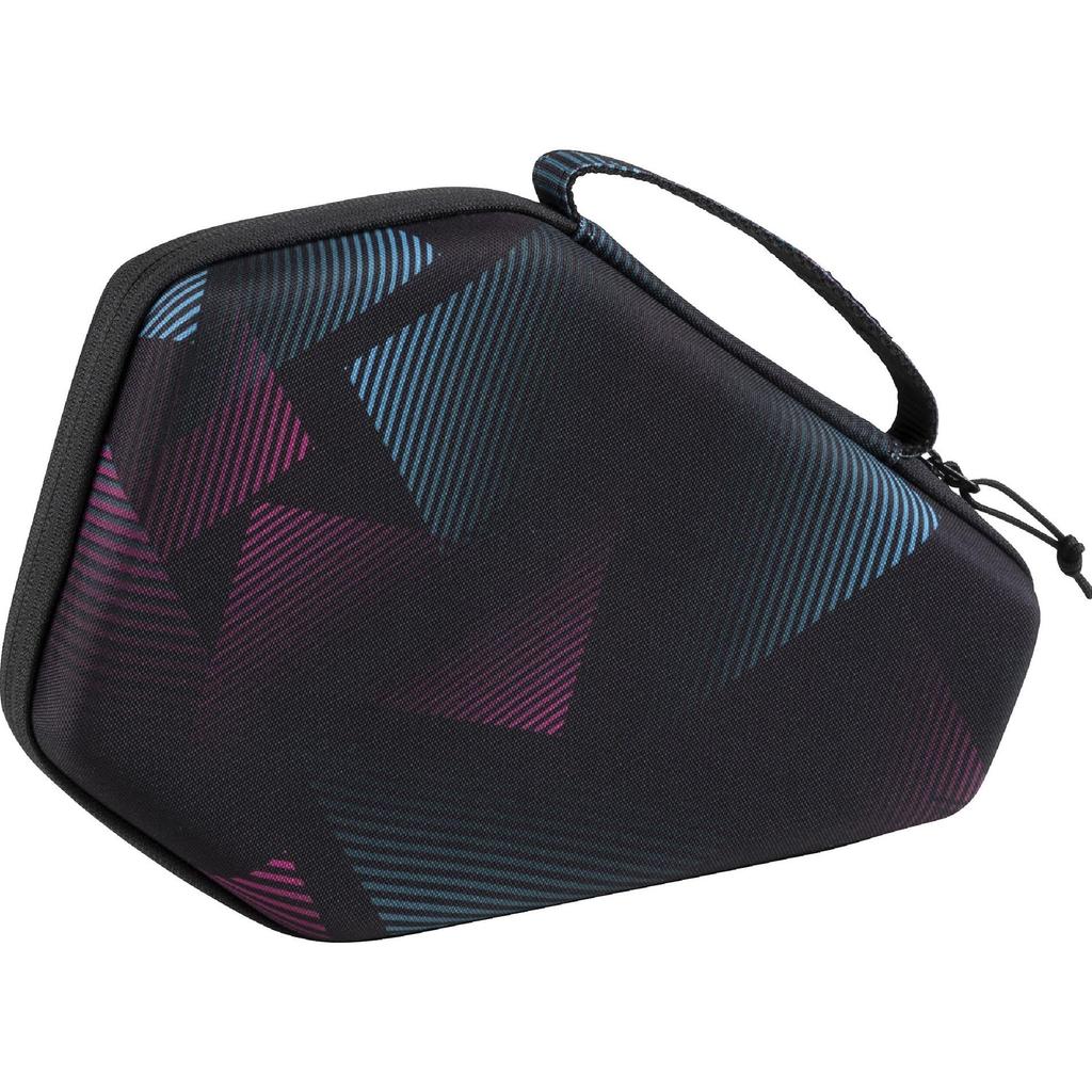 Mizuno Table Tennis Racket Hard Holds 2 Case, Rackets, Hexagonal, Black/Pink