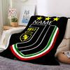 Custom Name Juventus Crest blanket for Couch & Bed, Plush Cozy Fuzzy Blanket Super Soft & Warm Blankets for Fall and Winter. 0908258