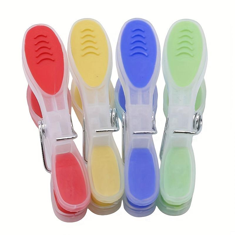 12pcs / Pack Soft Laundry Folder Small Drying Clip Plastic Clothespin Windproof Underwear Socks Drying Rack Clothespin