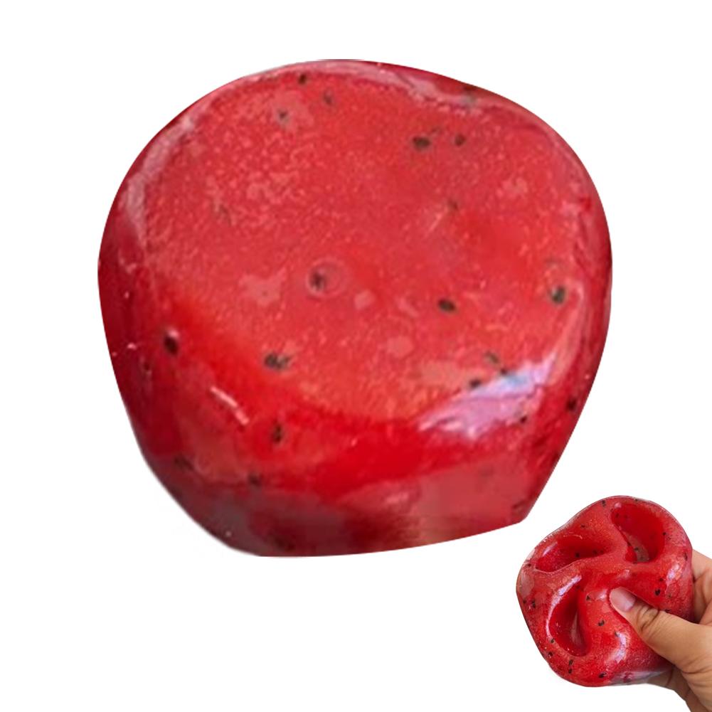 Watermelon Squishy Toy Slow Rising Soft Squeeze Fruit Stress Relief Toys Fake Food Simulation Model Adult Kids Gift
