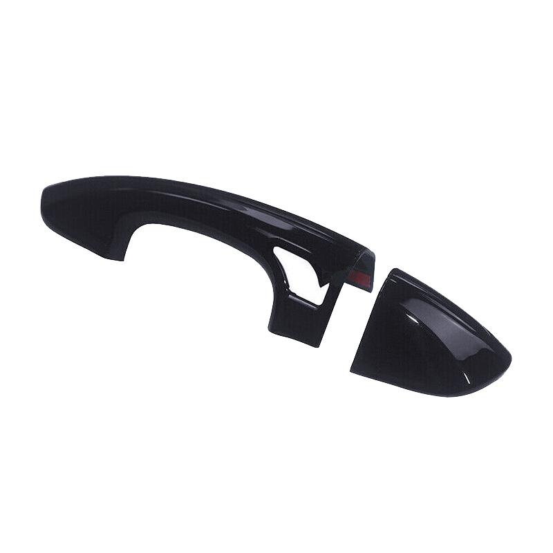 

Gloss Black Exterior Door Handle Cover Trim With 4 Smart Keyhole Set Fit for Ford Fusion 2013 2014 2015 2016 2017 2018-2020
