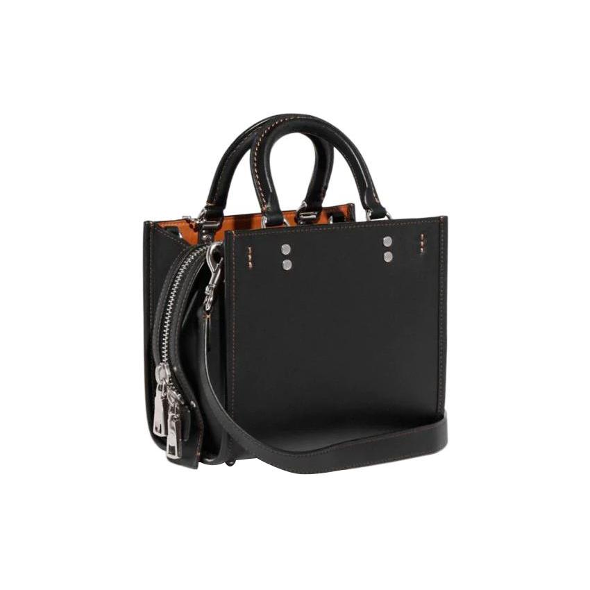 New COACH Rogue Leather Shoulder Bag Crossbody Bag Handbag Small Size Women's Black CH364-LHBLK