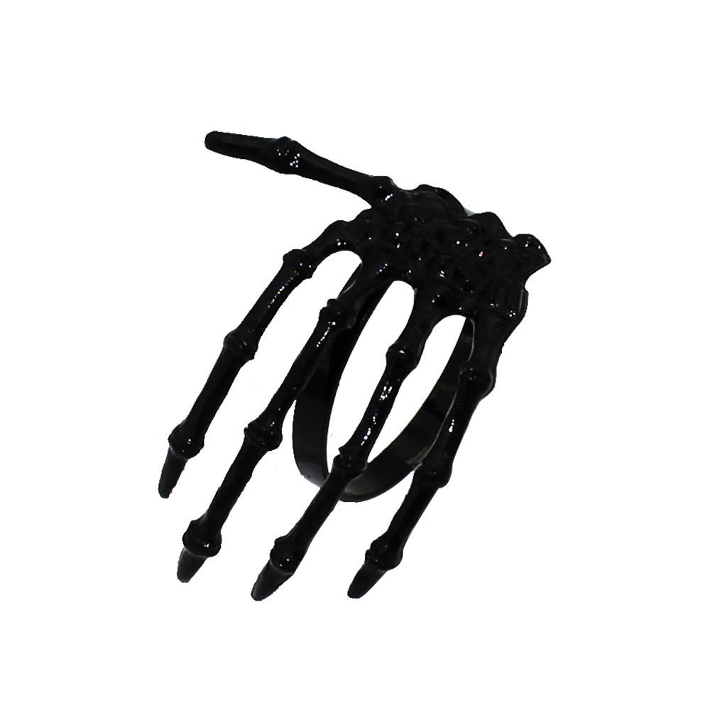 

Пряжка для салфеток в виде руки призрака, держатель для колец, декор, принадлежности для Хэллоуина, пряжки из сплава, праздничная посуда, украшение 5.9x5cm