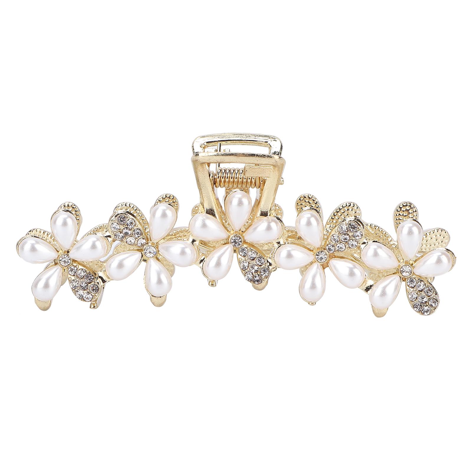 

Зажимы для волос из сплава ABS, зажимы для волос, нескользящие зажимы для волос, аксессуары для волос для женщин White