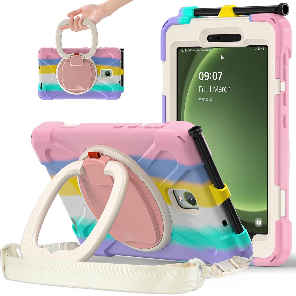 Para Samsung Galaxy Tab Active5 SM-X300 Capa Suporte Capa de Tablet Robusta com Alça de Ombro