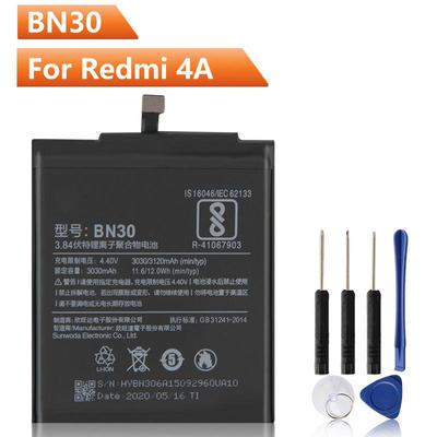 Vervangende telefoon batterij BN30 voor Xiaomi redmi Hongmi 4A Redrice 4A BN30 vervangende batterij 3120mAh