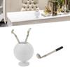 Stifthalter in Golfballform Dekorative Schreibtisch-Stiftaufbewahrung Behälter für Büro, Zuhause, Arbeitszimmer Weiß