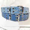 Adjustable Star Waist Belt with Star Silver Studs Detailing for Rock Music Lover Festivals and Nightclubs Waistband