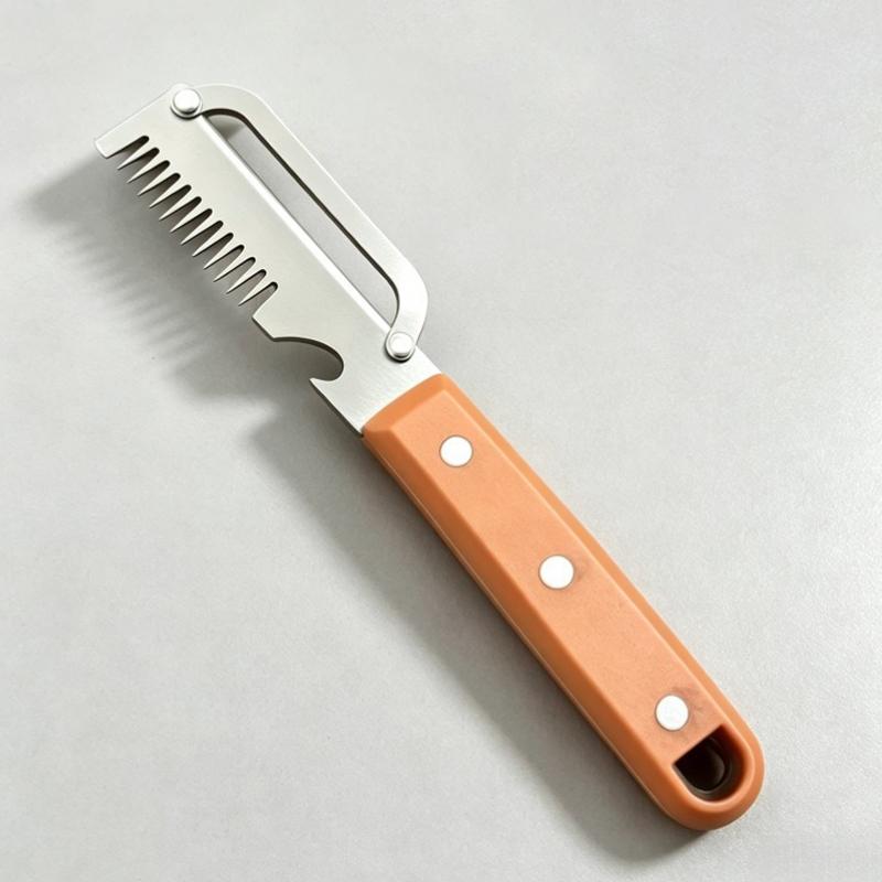 Multi Functional Stainless Steel Handle Peeling Scallion Knife Scraping Knife Household Scallion Peeling Tool
