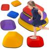 Balance Stepping Stones for Kids, 6-Piece Non-Slip Stackable River Stones, Obstacle Courses for Balance and Motor Skill