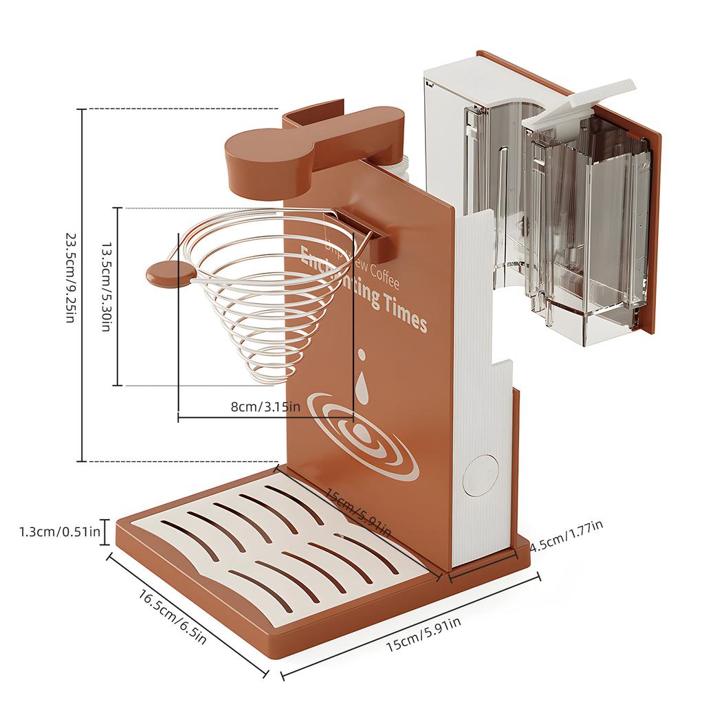 300ml 400W Automatic/Manual Drip Coffee Maker Detachable Water Tank Constant Temperature Book Shaped Pour Over Coffee Maker