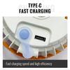 LED Emergency Rechargeable Lamp Magnetic Hanging Hook Camping Light Long Battery Life Collapsible Outdoor Lantern Soecopo