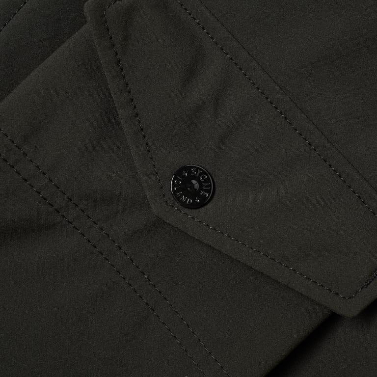 STONE ISLAND Ghost Vests Unisex Black Crew Neck Moderate Workwear 7215G03F1-V0029