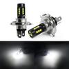 LED Motorcycle Headlight White High Low Beam Headlight Lamp Bulbs 12V Fog Light H4 BA20D P15D For Moto Scooter Tricycle