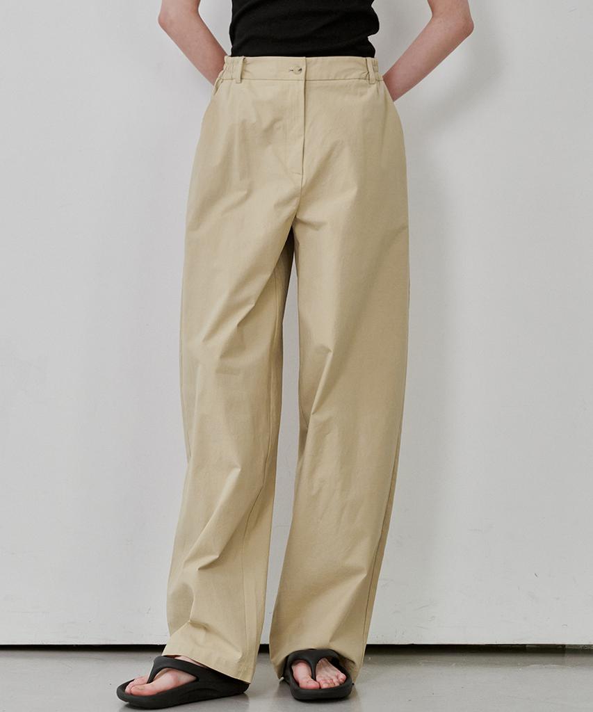 MALOUPE 2174 Lightweight Chino Relax Pants (Beige)