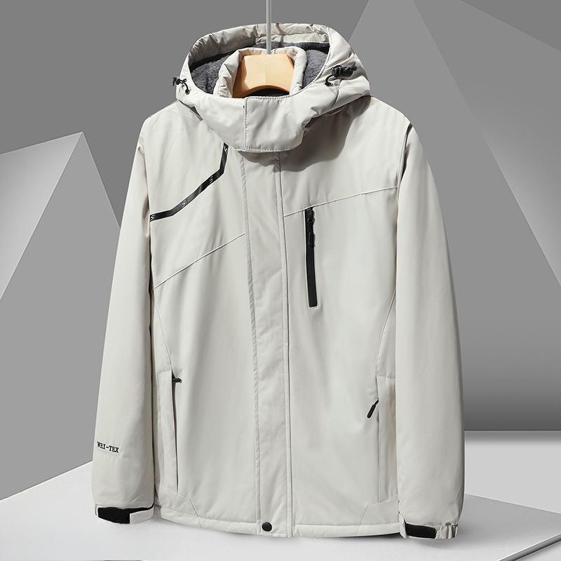 Autumn and Winter Thickened Velvet Autumn and Winter Men's and Women's Jackets Waterproof Windbreaker Sports Casual Jackets Camouflage Men's