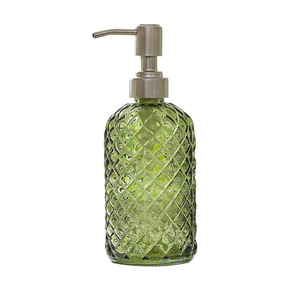 480ml Glass Sub-bottling Refillable Hand Sanitizer Body Wash Hand Pump Dispenser Stainless Steel Pump For Kitchen Home Bathroom