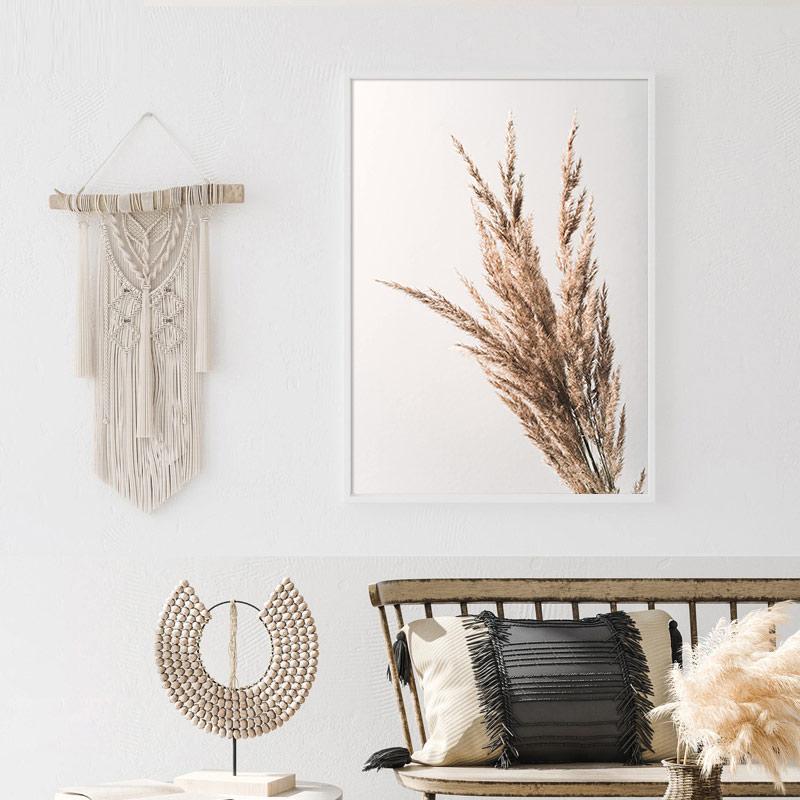 Scandinavian Nature Landscape Bird Canvas Painting Flower Grass Wall Art Print Poster Nordic Modern Image Home Decor Unframed