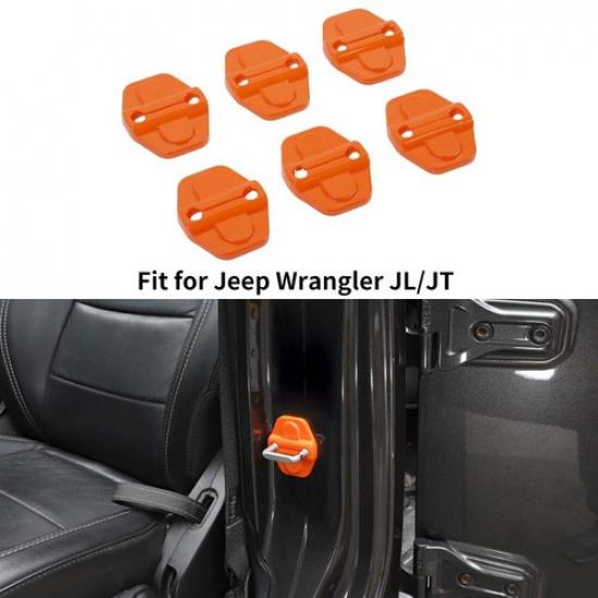 Orange Full Set Center Console Cover Trim Set For Jeep Wrangler JL Gladiator 18+