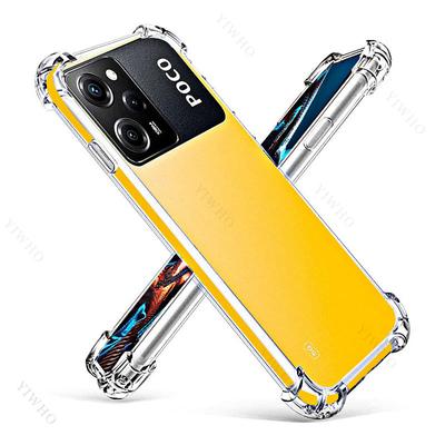 Custodia Poco X5 Pro per Xiaomi Poco X5 Pro 5g Custodia rigida trasparente per PocoX5 Custodia trasparente in silicone Pocco X 5 Pro Fonda Poko X5 Pro Paraurti