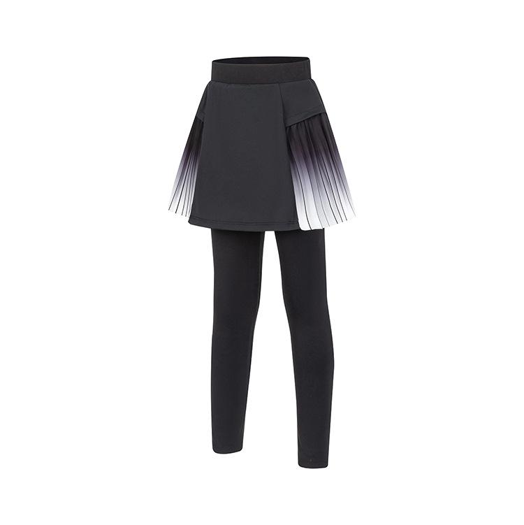 

Юбка-брюки из двух частей для европейских и американских девочек: Брюки для йоги и фитнеса с высокой талией, эластичные, быстросохнущие 160