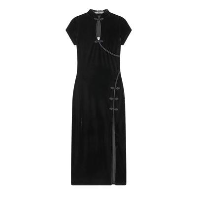 New Autumn Velvet Slim Dress - European & American Fashion for Women