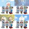 Adorable Doraemon Figurine Cute Pvc Collectible 7cm Relaxing Desktop Decoration Model