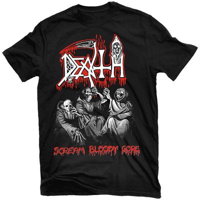 Retro Death Band Scream Bloody Gore Cotton Black All Size Shirt AG568 Unisex T-Shirt