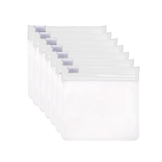 7Pcs Pill Organizer Storage Bag Set BPA Free Transparent Design Waterproof Reusable Self Sealing Medicine Bags