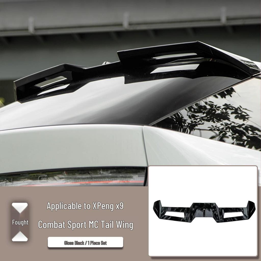 Xpeng Rear Spoiler: No-Drill Wind Deflector & Sports Spoiler for Car Exterior Decoration.