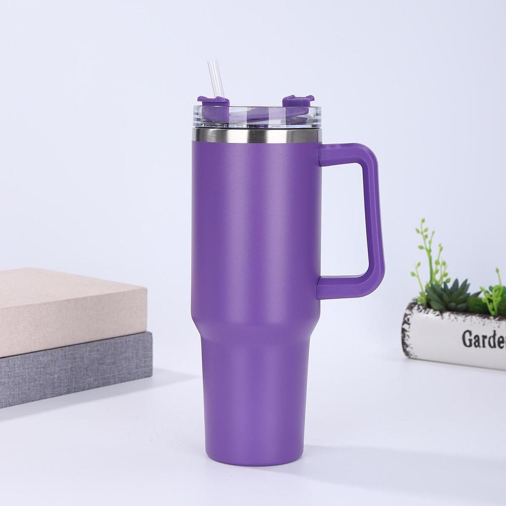 40oz Stainless Steel Thermos with Handle - 1st & 2nd Gen, 3D UV Customizable Car Cup