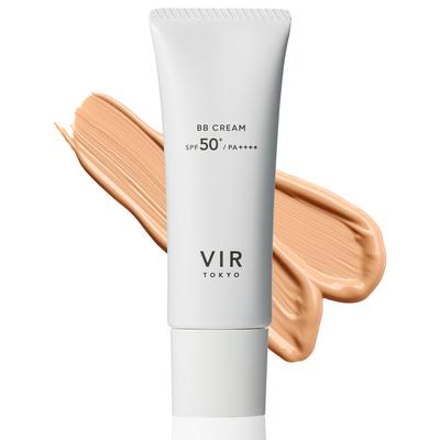 VIR TOKYO BB Cream for UV Hides For Acne No Cleansing 30g Men, Ocher, Non-Shiny, Sunscreen, SPF50+ PA++++, Pores, Scars, Required,